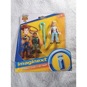IMAGINEXT DISNEY Pixar Toy Story 4 Movie NEW Combat Carl Bo Peep Figure Set
